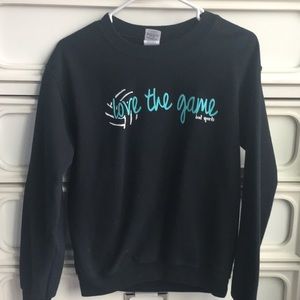 Black Volleyball Crewneck